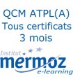 3 mois - Tous les certificats ATPL(A)