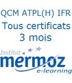 3 mois - Tous les certificats ATPL(H) IFR