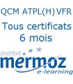 6 mois - Tous les certificats ATPL(H) VFR