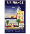 Affiche Air France French Riviera 50X70 MAF059