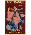 Affiche Air France Paris Tokio 50X70 MAF064